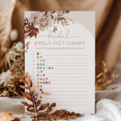 Boho herfst vrijgezellenfeest emoji pictionary gam