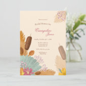 Boho Herfst Vrijgezellenfeest Kaart (Staand voorkant)