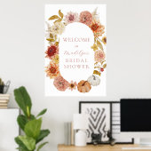 Boho Herfst Vrijgezellenfeest Welkomstbord Poster (Thuiskantoor)