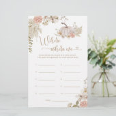 Boho herfst Waar waren we vrijgezellenfeest? (Staand voorkant)