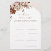 Boho herfst Waar waren we vrijgezellenfeest? (Voorkant)