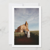  Boho Herfst Waterverf bruiloft Kaart (Achterkant)