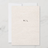 Boho-herfst wildbloem | Botanische bruiloft Kaart (Achterkant)