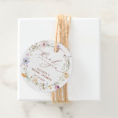 Boho-herfst-wildbloemen bruiloftsdankjewel bedankjes labels (In situ)