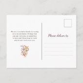 Boho herfst Wildbloemen | Verhuisaankondiging Aankondigingskaart (Achterkant)