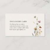 Boho Herfst Wilde Baby shower Informatiekaartje (Voorkant)