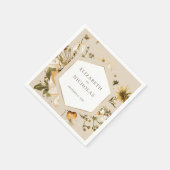 Boho Herfst Wilde Bloem | Botanische Bruiloft Servet (Hoek)