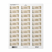 Boho Herfst Wilde Bloem Botanische Trouwlabels Etiket (Full Sheet)