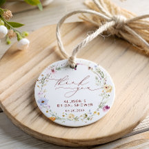 Boho Herfst Wilde Bloem Bruiloft Borrel Dank Je