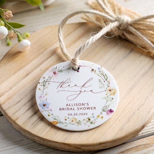 Boho Herfst Wilde Bloem Bruiloft Borrel Dank Je Bedankjes Labels