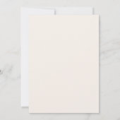 Boho Herfst Wilde Bloem Vlinder Bruiloft Kaart (Achterkant)