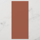 Boho Herfst Wilde Bloemen Bloemstuk Beige Trouwfee Menu (Achterkant)