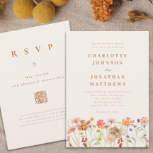 Boho Herfst Wilde Bloemen Bruiloft