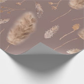 Boho Herfst Wilde Bloemen Cadeaupapier (Hoek)