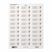 Boho Herfst Wilde Bloemen Trouw Retouradres Etiket (Full Sheet)