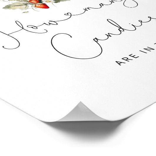 Boho herfst wilde paddenstoel hoeveel snoepjes poster (Hoek)