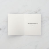 Boho Herfst Wildflower Baby shower Bedankkaart (Binnen)