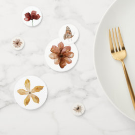 Boho Herfst Wildflower Baby shower Confetti