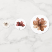 Boho Herfst Wildflower Baby shower Confetti (Voorkanten)