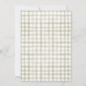 Boho Herfst Wildflower Baby shower Kaart (Achterkant)