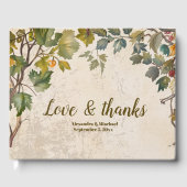 Boho herfst Wildflower Botanische bruiloft Gastenboek (Voorkant)