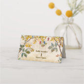 Boho herfst Wildflower Botanische bruiloft Plaatskaartje (Voorkant)