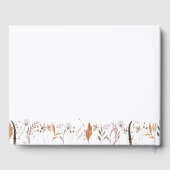 Boho herfst Wildflower bruiloft gastenboek (Achterkant)
