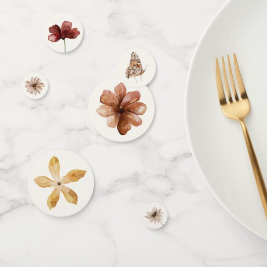 Boho Herfst Wildflower Vrijgezellenfeest Confetti (Groep)