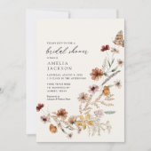 Boho Herfst Wildflower Vrijgezellenfeest Kaart (Voorkant)