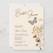 Boho Herfst Wildflower Vrijgezellenfeest Kaart (Voorkant)