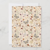 Boho Herfst Wildflower Vrijgezellenfeest Kaart (Achterkant)
