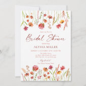 Boho Herfst Wildflower Vrijgezellenfeest Kaart (Voorkant)