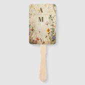 Boho Herfst Wildflower Wedding Handwaaier (Voorkant)