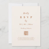 Boho Herfst Wildflower Wedding Kaart (Achterkant)