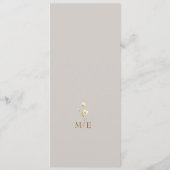 Boho Herfst Wildflower Wedding Menu (Achterkant)