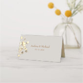 Boho Herfst Wildflower Wedding Place Card Plaatskaartje (Achterkant)