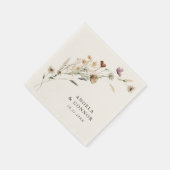 Boho Herfst Wildflower Wedding Servet (Hoek)