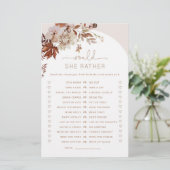 Boho herfst Zou ze liever vrijgezellenfeest spelen (Staand voorkant)