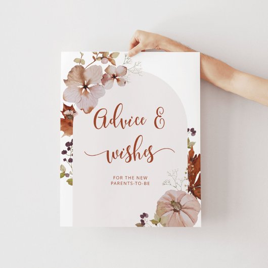 Boho-herfstadvies en -wensen poster