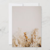 Boho-herfstbloemen bruiloft kaart (Achterkant)