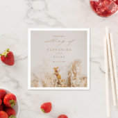 Boho-herfstbloemen bruiloft  servet (Insitu)
