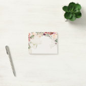 Boho herfstbloemen thee bevlekte achtergrond post-it® notes (Kantoor)