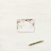 Boho herfstbloemen thee bevlekte achtergrond post-it® notes (Op bureau)