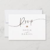  Boho herfstbruiloft RSVP Kaartje (Voorkant)