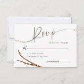  Boho herfstbruiloft RSVP Kaartje (Achterkant)