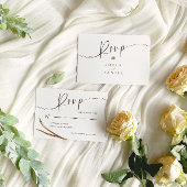  Boho herfstbruiloft RSVP Kaartje