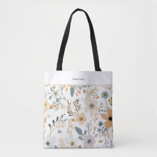 Boho herfstloof tote bag