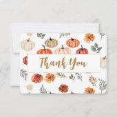 Boho-herfstpompoen Bedankt (Voorkant)