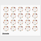 Boho-herfstpompoen Bedankt Favoriete Sticker (Vel)