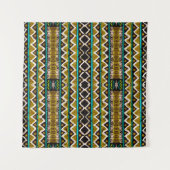 Boho herhaal. Geometrisch naadloos borduurwerk. De Wandkleed (Voorkant (horizontaal))